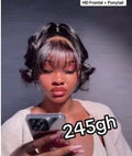 12" Frontal + 16" Bounce Ponytail