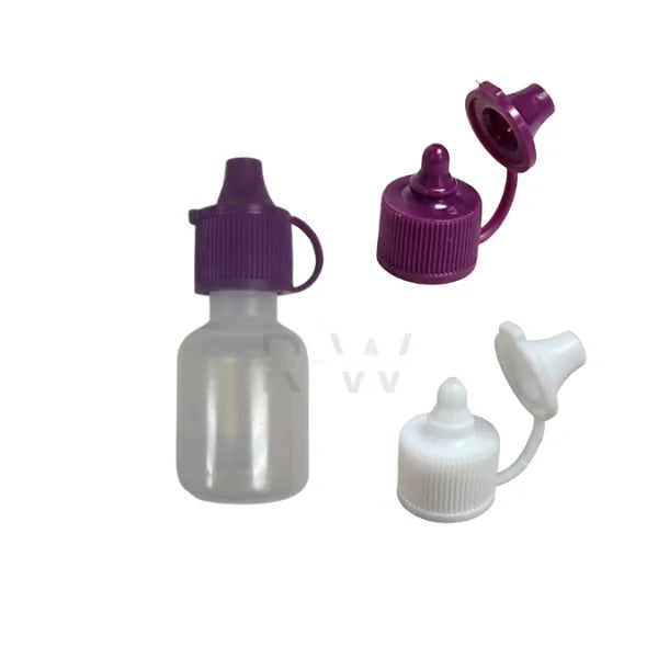 1/4 OZ Natural HDPE Plastic Hard Bottle (Wholesale)