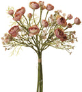 14.5″ Rose/Queen Anne’s Lace Bouquet
