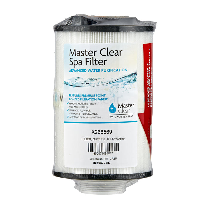filter x268569 outer 5 x 7 5 w adapter getaway