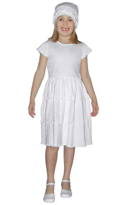 3 Tier Ruffle Dress Cap Sleeve