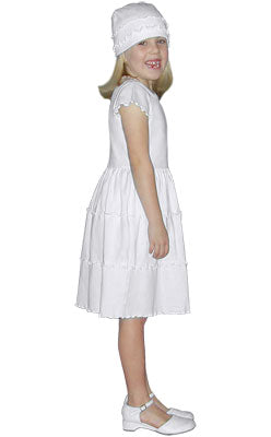 3 Tier Ruffle Dress Cap Sleeve
