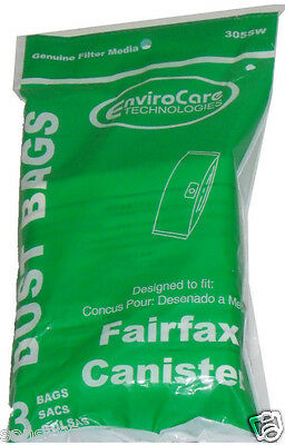 3 Vacuum Bags, Fairfax S1 & TrendVac Canister SCPD7. Part 305SW