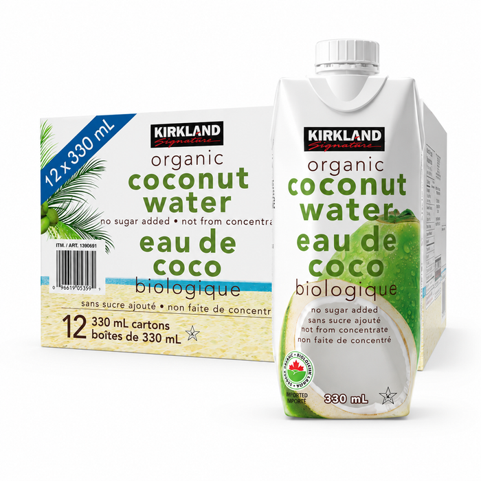 330mL Organic Sugar Free Coconut Water - 12 pack