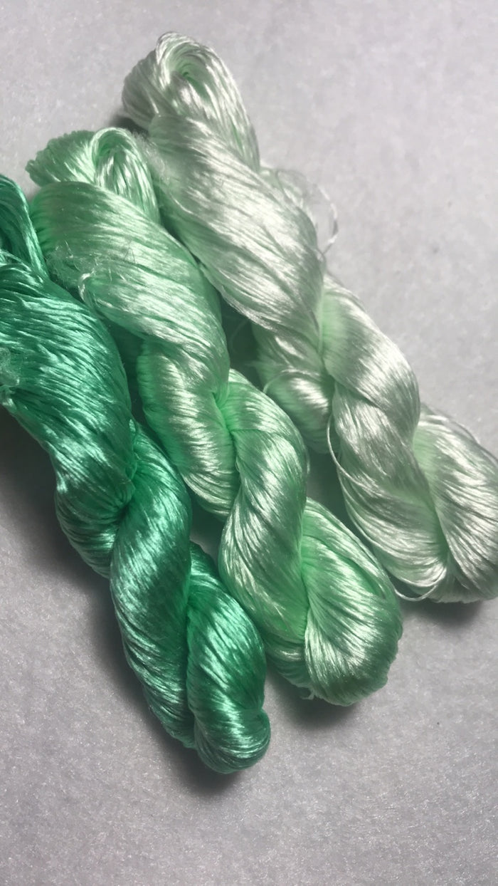 80m Suzhou Embroidery Untwisted Mulberry Silk Thread(#016（1-3）  80m*3) - Ronghua Threads