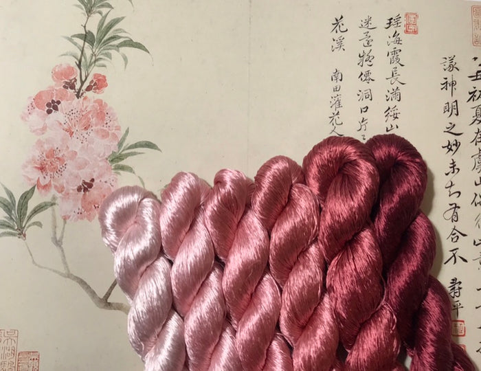 80m Suzhou Embroidery Untwisted Mulberry Silk Thread(#024  80m*6) - Ronghua Threads