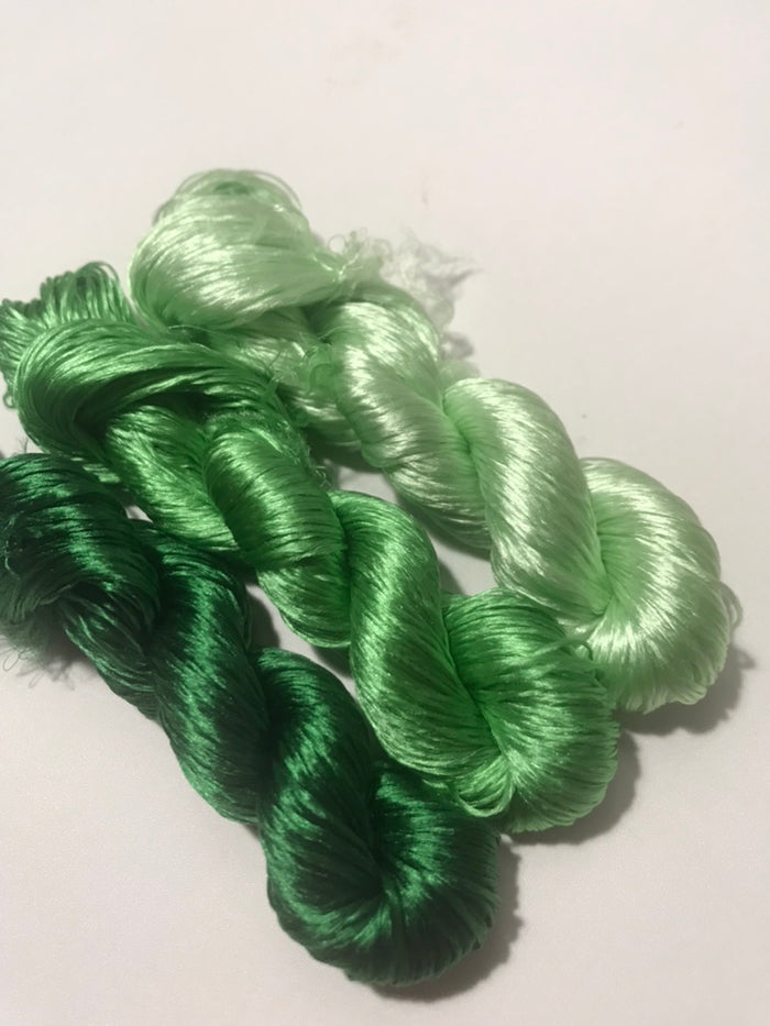 80m Suzhou Embroidery Untwisted Mulberry Silk Thread(#031（1-3）  80m*3) - Ronghua Threads