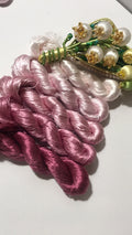 80m Suzhou Embroidery Untwisted Mulberry Silk Thread(#143（1-5）  80m*5) - Ronghua Threads