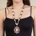 92166 - Squash Blossom Necklace - Ivory & Copper