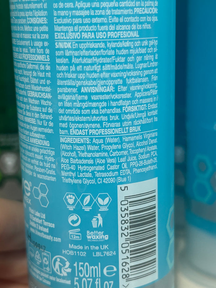 Hive After Wax Soothing Cooling Gel 150ml