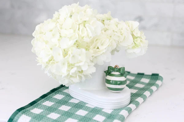 A282 Green & White Ornament