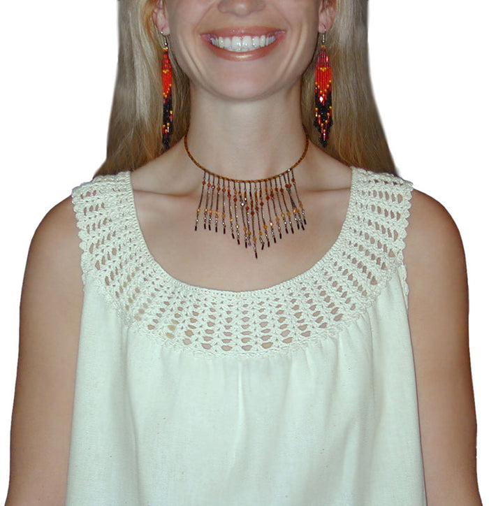 Adult Bolivian Crocheted Top: Fan