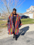 African Print Ankara Kimono One Size Dress - Kiekie Kimono 2.0 (008)