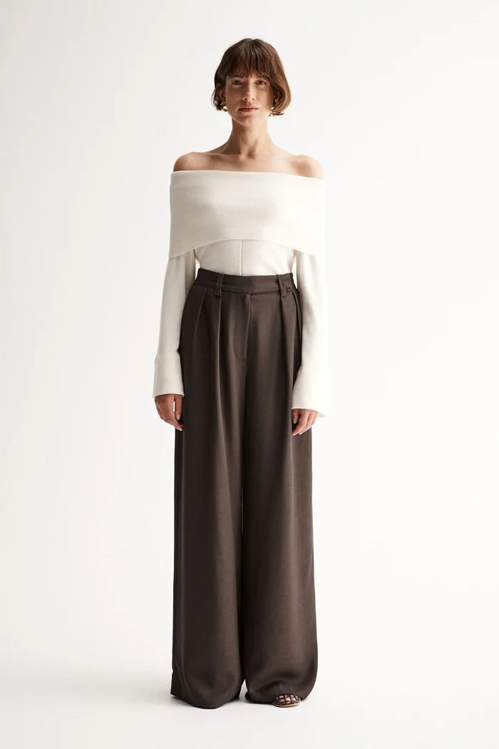 ALEXA KNIT TOP | Ivory - Darling & Domain