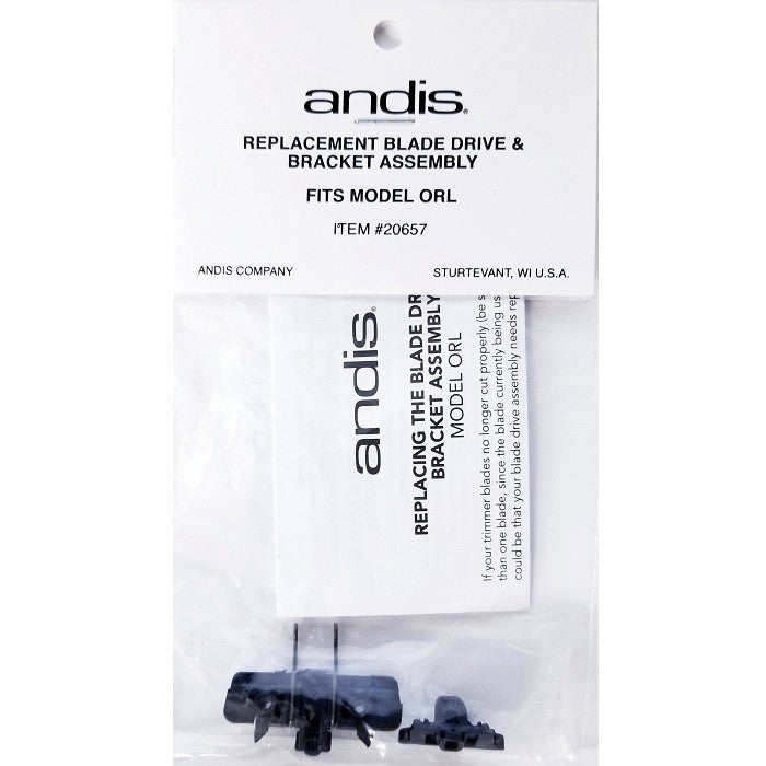 ANDIS PART REPLACEMENT BLADE DRIVE & BRACKET ASSEMBLY FITS MODEL ORL #20657 - Palms Fashion Inc.