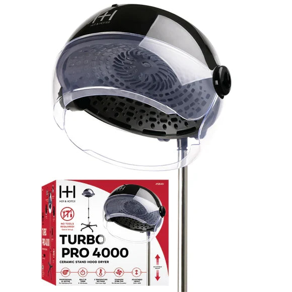 ANNIE Hot & Hotter Ceramic Turbo 4000 Stand Hood Dryer (black)