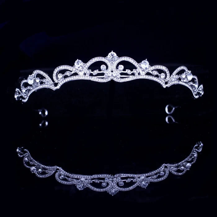 Wedding Hair Accessories - Rhinestone Bridal Tiara - Available in Silver, Rose Gold and Yellow Gold