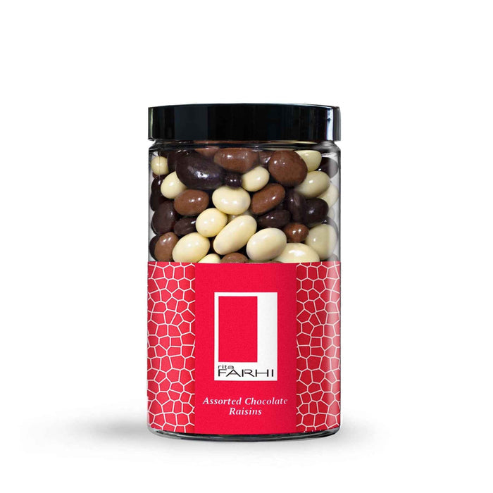Assorted Chocolate Coated Jumbo Raisins - Palm Oil Free, 350g