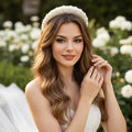 Athena Collection Enchanted Pearl Bridal Headband