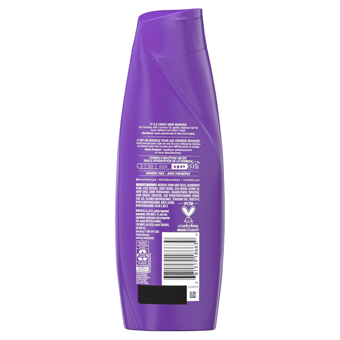 Aussie Miracle Curls Shampoo with Coconut & Jojoba Oil - 12.1 oz - 6 Pack