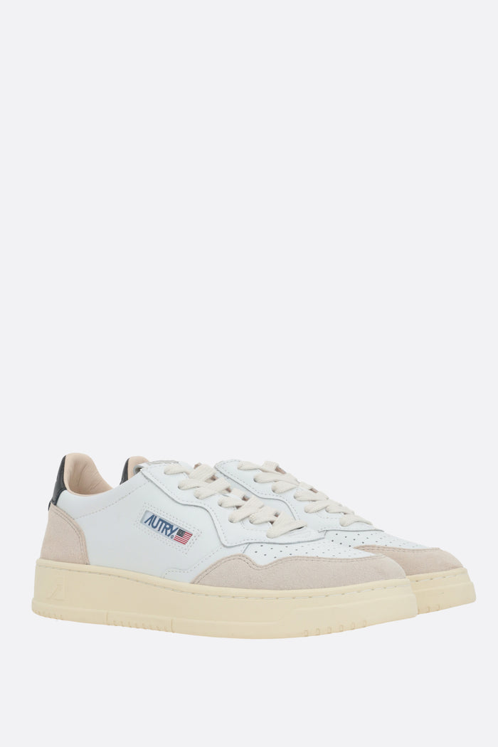 Autry Medalist sneaker in smooth leather and suede