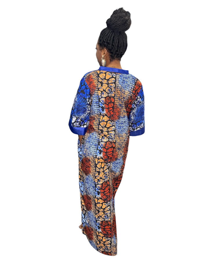 Ayana Luxe Bubu Dress Mixed Fabric