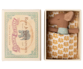 Maileg - Baby Mouse In A Box - Sleepy Wakey - Blue