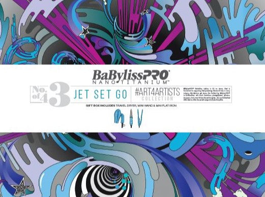 BaByliss Pro Holiday Box 2019 - GET SET GO  # BNT19H3 - Nano Travel Dryer + Nano Mini Curling Iron + 1/2 " Travel Iron - Palms Fashion Inc.