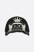 baseball cap in gabardine with print