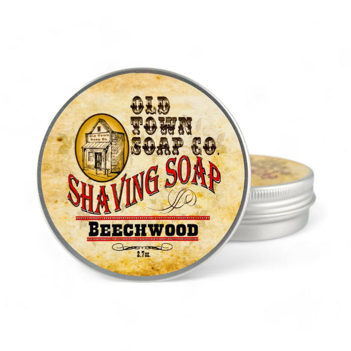Beechwood -Shave Soap Tin - Old Town Soap Co.