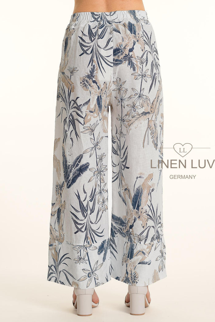 Bianca Print Linen Pants