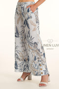 Bianca Print Linen Pants