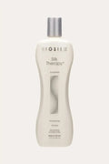 BioSilk Silk Therapy Professional Salon Shampoo 12 FL OZ (355 mL) - Front and Back Product View, Best Silk Protein Shampoo, Gentle Daily Shampoo, Shampooing Champú, Sulfate and Paraben Free, Full Ingredients, Made in USA