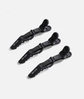 Black No-Slip Crocodile Clips • 3-Piece Hair Sectioning Set