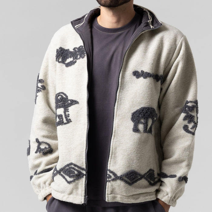 RIPNDIP Blonded Reversible Jacket (Sand / Charcoal)