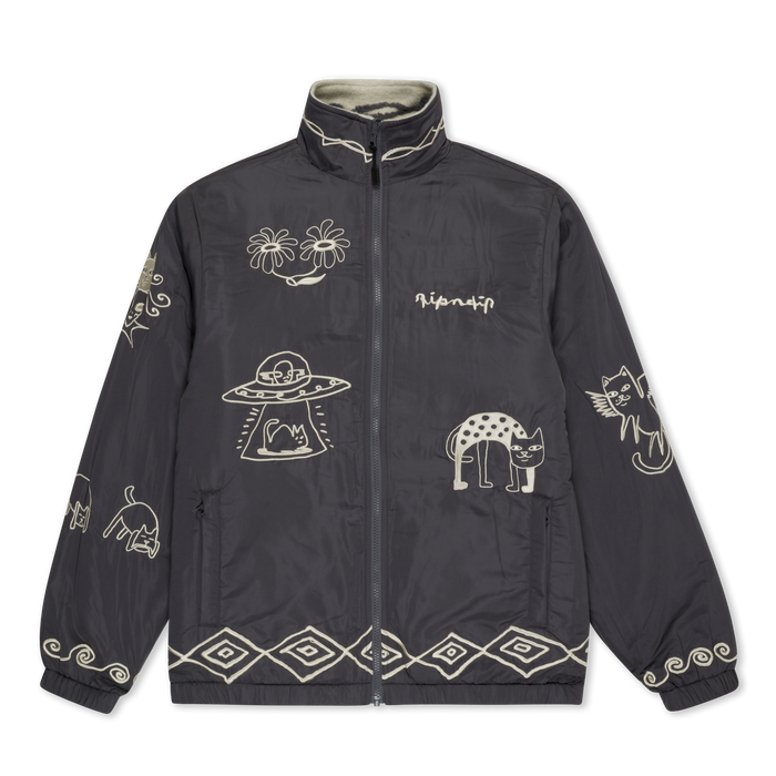 RIPNDIP Blonded Reversible Jacket (Sand / Charcoal)