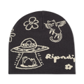 RIPNDIP Blonded Skull Beanie (Charcoal)