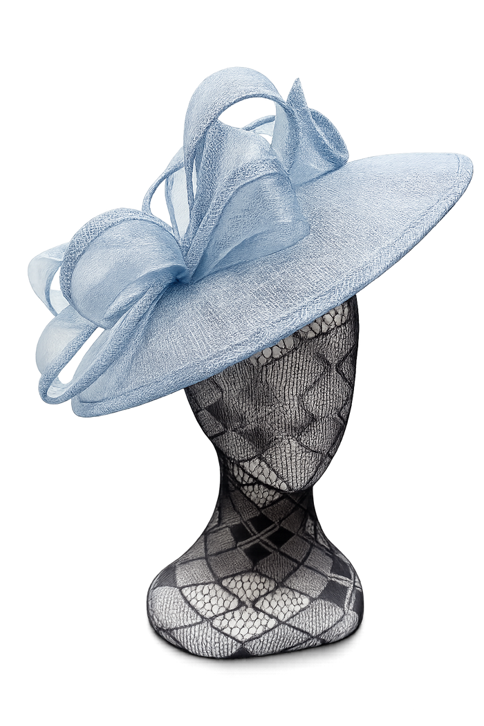 Bluebell Bow Looped Disc Fascinator