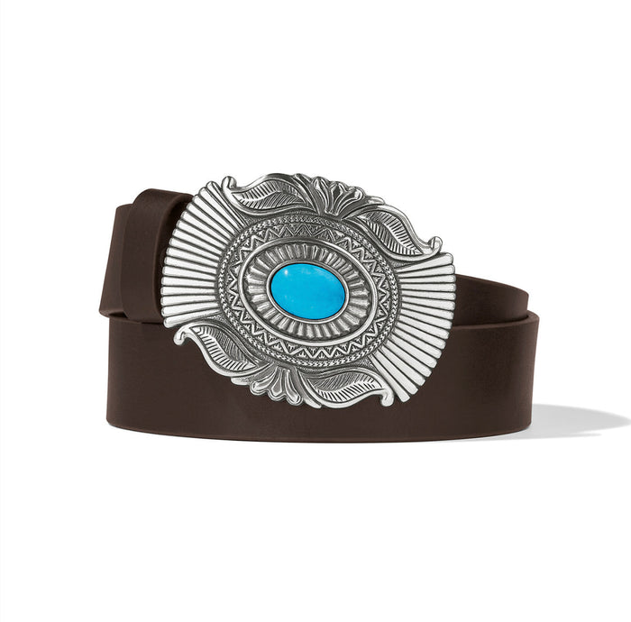 Brighton Women's Raindance Brown Leather Belt