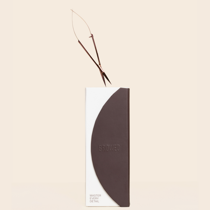 Browed - Chocolate Slanted, Point Tweezers + Scissors Set