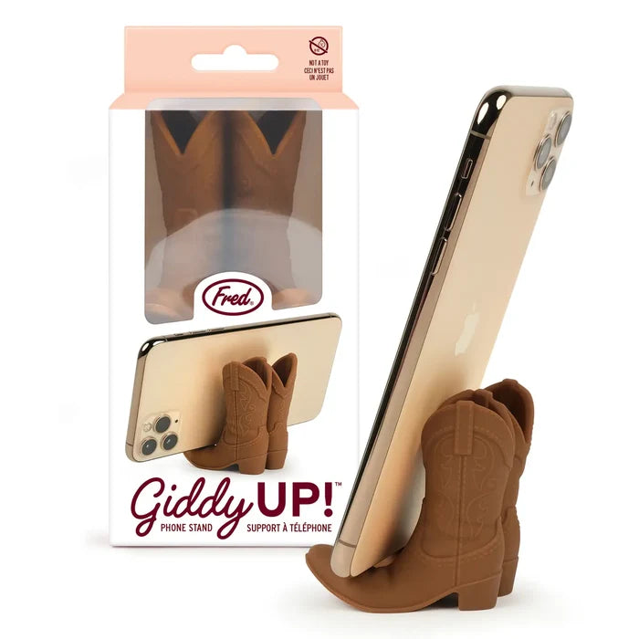 Brown Cowboy Boot Phone Stand