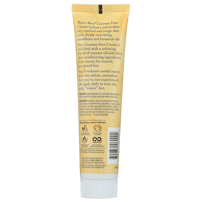 Burt's Bees Coconut Foot Cream for Dry Feet - 4.3 oz - 18 Pack