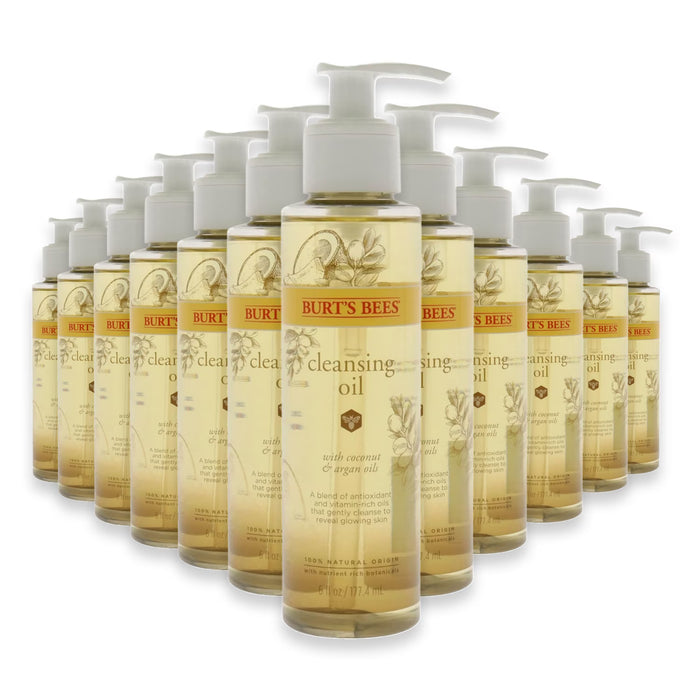 Burt's Bees Facial Cleansing Oil with Coconut & Argan Oil 6 oz - 12 Pack
