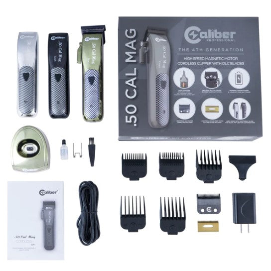 CALIBER .50 CAL MAG HIGH SPEED MAGNETIC MOTOR CORDLESS CLIPPER, 4TH GENERATION - Palms Fashion Inc.