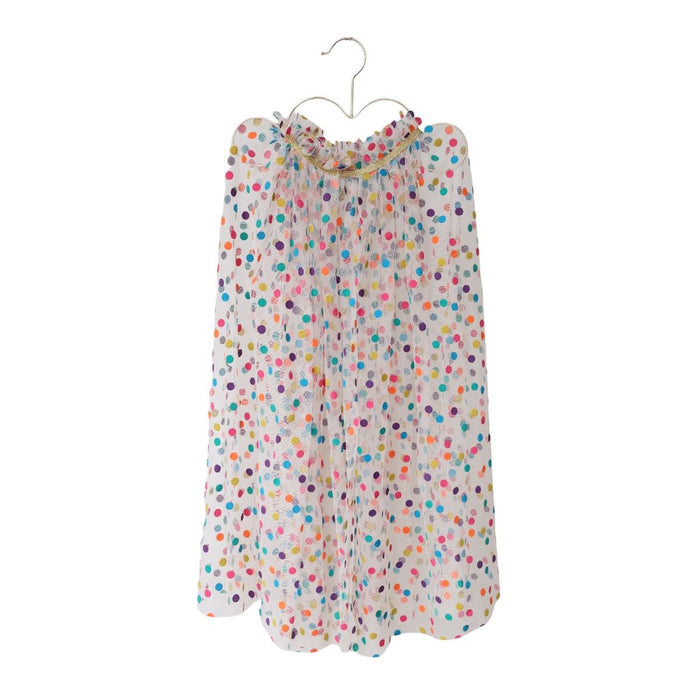 Le Petit Souk - Cape Dress Up - Multicoloured Polka Dot Tulle