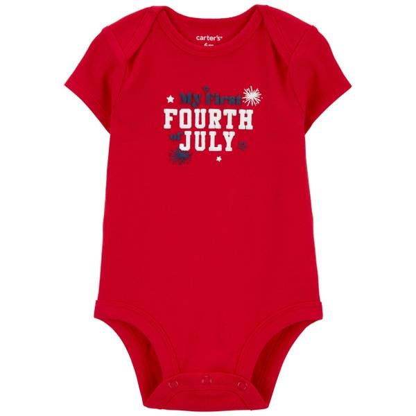 Carter's Baby Boys Crew Neck Short Sleeve Bodysuit