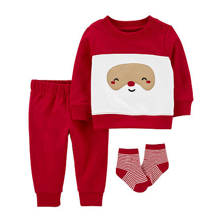 Carter's Baby Unisex 3-pc. Pant Set- Red