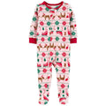 Carter's Fair Isle One-Piece Footed Pajamas Pink