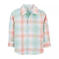 Carters Toddler Boys Plaid Long Sleeve Button Down Shirt