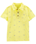 Carter's Toddler Boys Sunglasses Print Polo Shirt - Yellow